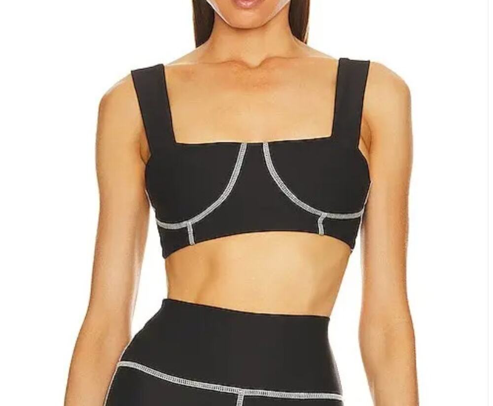 WeWoreWhat Black Corset Bra Top Size XL